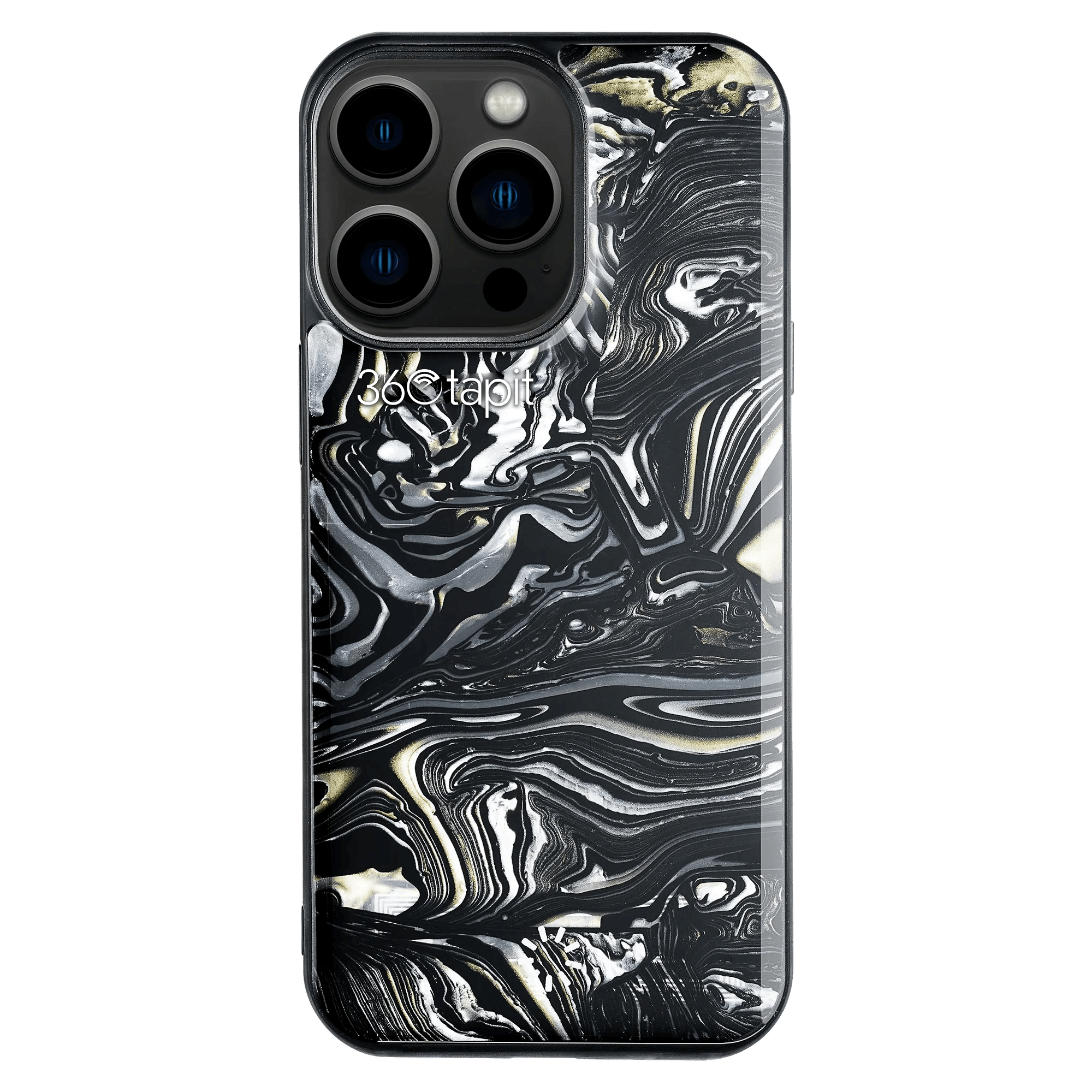 360 Tapit Black Designed Phone Cover