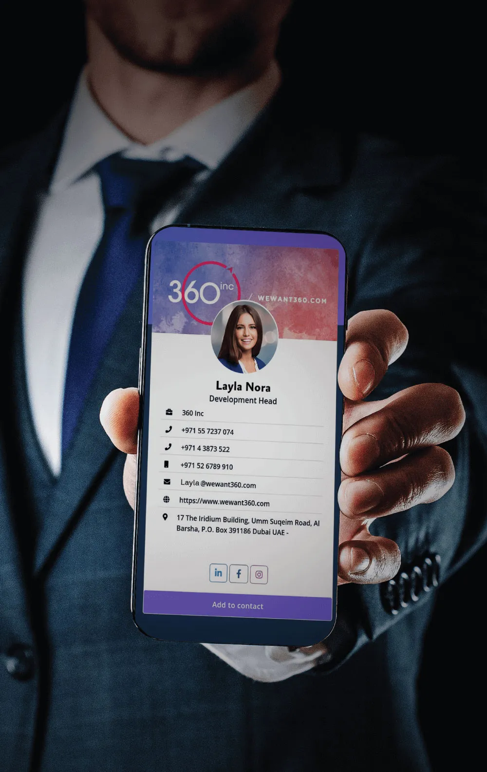 360 card - smart business card